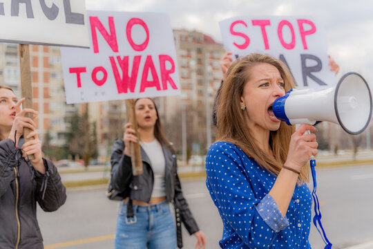 Shouting loud on the megaphone