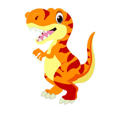 Cartoon dinosaur animal vector illustration