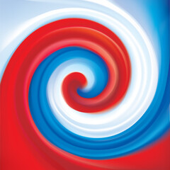 Vector drawing light wavy pattern of Russian flag