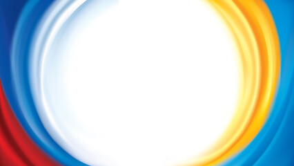 Vector drawing swirl Ukrainian and Russian flags pattern