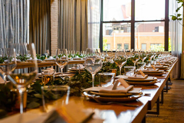 elegant dinner table