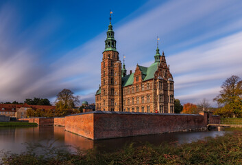 Naklejka na ściany i meble Rosenborg Castle - Copenhagen, Denmark with long exposure. November 2021