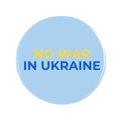 Stop Putin Stop War Banner text with Ukraine flag. International protest, Stop the war against Ukraine. Vector illustration	
