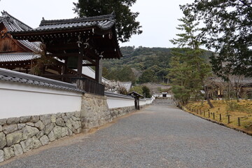 Fototapeta na wymiar A scene of the precincts of Nanzen-ji Temple in Kyoto City in Japan 日本の京都市にある南禅寺の境内の一風景