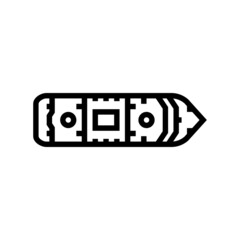 Fototapeta premium swimming pool cruise ship liner line icon vector. swimming pool cruise ship liner sign. isolated contour symbol black illustration