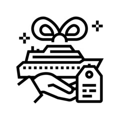 all-inclusive cruise line icon vector. all-inclusive cruise sign. isolated contour symbol black illustration