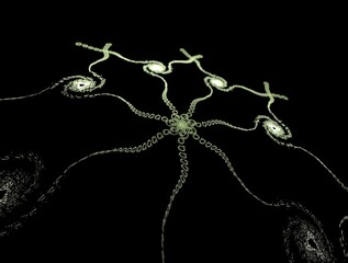 Imaginatory fractal abstract background Image