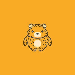Baby Leopard Mascot Logo Design