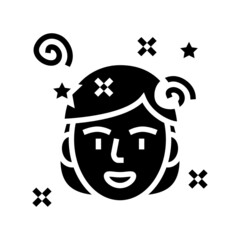 fun mood glyph icon vector. fun mood sign. isolated contour symbol black illustration