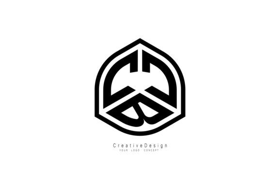 CCB, letter logo design template vector