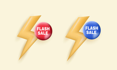 3d flash sale tag label rounded