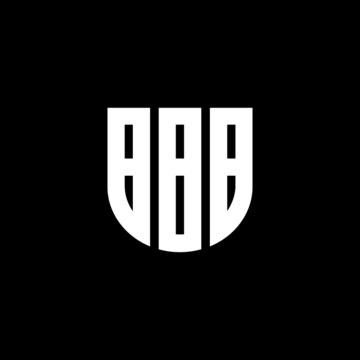 BBB letter logo design with black background in illustrator, vector logo modern alphabet font overlap style. calligraphy designs for logo, Poster, Invitation, etc.
