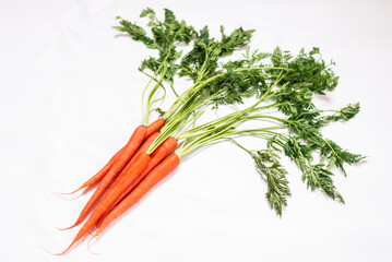 Organic Carrot Clean Background