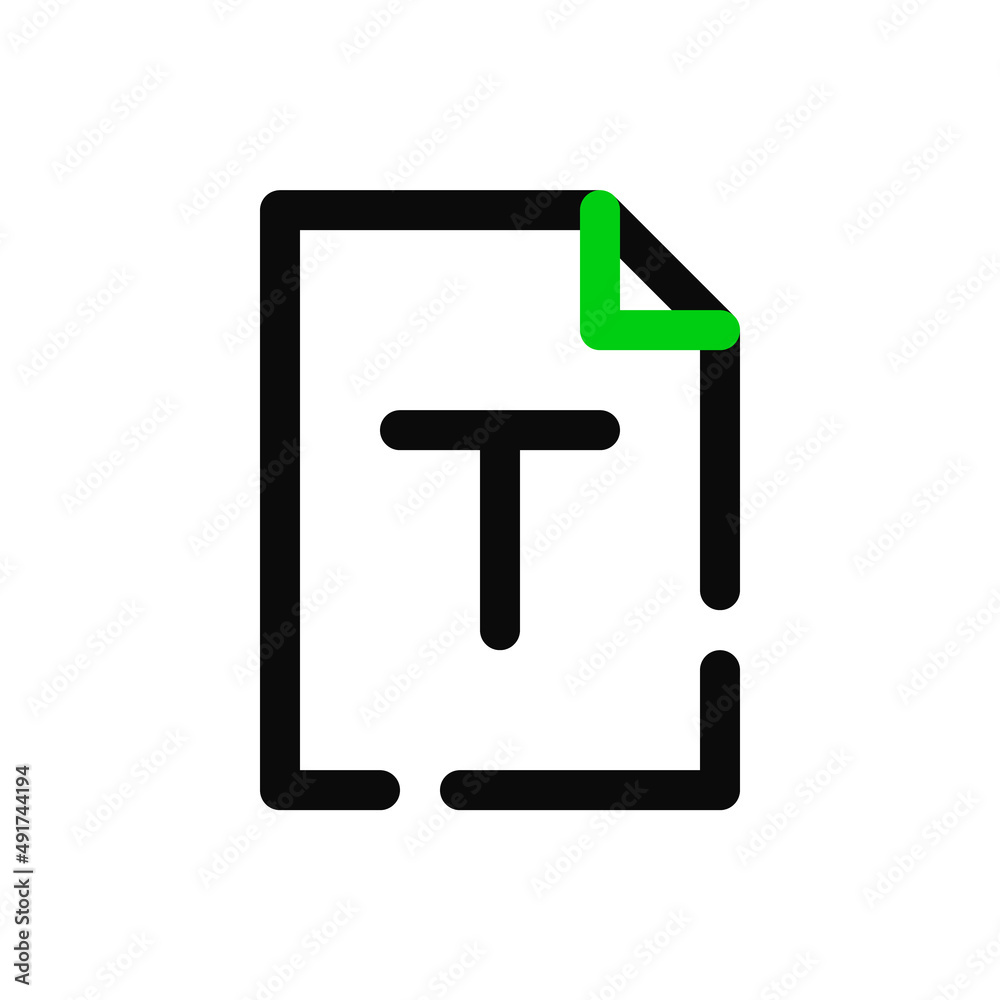 Fototapete text edit and type format tool icon. pixel perfect, editable stroke minimal icon
