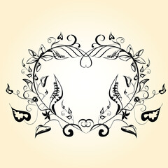Vector Illustration. Set heart icons, concept of love. hand drawn icons and illustrations for valentines and wedding.