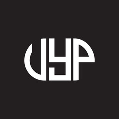 UYP letter logo design on black background. UYP creative initials letter logo concept. UYP letter design.