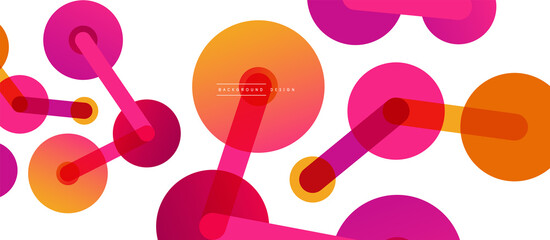 Network concept abstract background. Dots connection. Big data idea. Business template for wallpaper, banner, background or landing