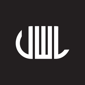 UWL letter logo design on black background. UWL creative initials letter logo concept. UWL letter design.
