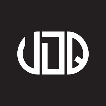 VDQ letter logo design. VDQ monogram initials letter logo concept. VDQ letter design in black background.