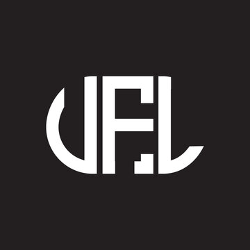 VFL letter logo design. VFL monogram initials letter logo concept. VFL letter design in black background.