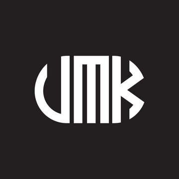 VMK letter logo design. VMK monogram initials letter logo concept. VMK letter design in black background.