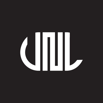 VNL letter logo design. VNL monogram initials letter logo concept. VNL letter design in black background.