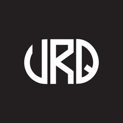 VRQ letter logo design. VRQ monogram initials letter logo concept. VRQ letter design in black background.