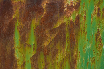 Green rusty metallic oxidized texture