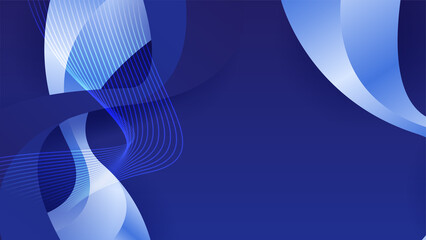 Modern dark blue abstract background paper shine and layer element vector for presentation design. Suit for business, corporate, institution, party, festive, seminar, and talks.