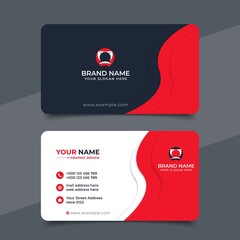 Fototapeta premium Creative Modern Professional Business card Vector Design