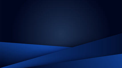 Fototapeta premium Modern dark blue abstract background paper shine and layer element vector for presentation design. Suit for business, corporate, institution, party, festive, seminar, and talks.