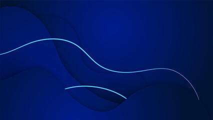 Modern dark blue abstract background paper shine and layer element vector for presentation design. Suit for business, corporate, institution, party, festive, seminar, and talks.