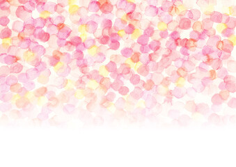 水彩　マーブル模様　ピンク