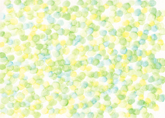 水彩　新緑　緑　背景イラスト