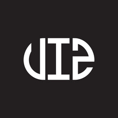 VIZ letter logo design. VIZ monogram initials letter logo concept. VIZ letter design in black background.
