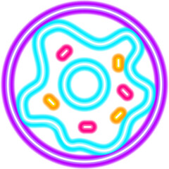 Donut Food Neon - 491757167