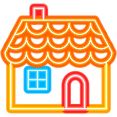 Gingerbread House Neon - 491757362
