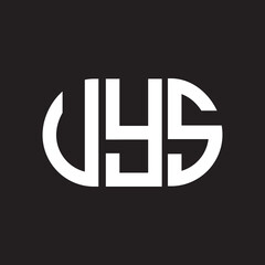 VYS letter logo design. VYS monogram initials letter logo concept. VYS letter design in black background.