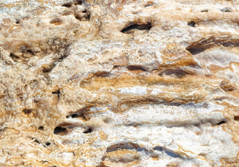 Natural stone surface texture in the nature, close up.