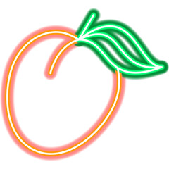 Peach Fruit Neon