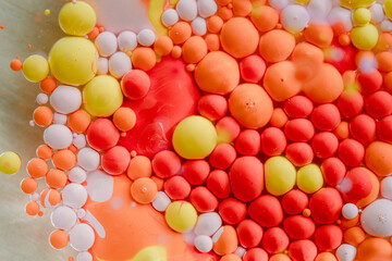 abstract background with colorful circles