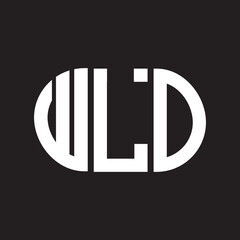 WLO letter logo design. WLO monogram initials letter logo concept. WLO letter design in black background.