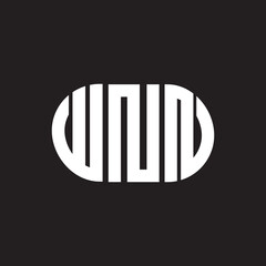 WNN letter logo design. WNN monogram initials letter logo concept. WNN letter design in black background.