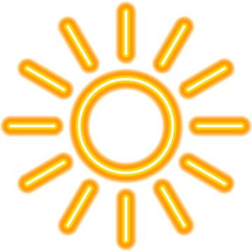 Weather Sun Neon