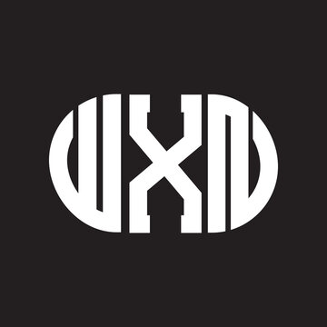 WXN letter logo design. WXN monogram initials letter logo concept. WXN letter design in black background.