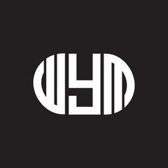 Obraz premium WYM letter logo design. WYM monogram initials letter logo concept. WYM letter design in black background.