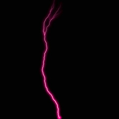 abstract light pink lighting natural thunder realistic magic overlay bright glowing effect on black.