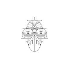 ship ikon design illustration