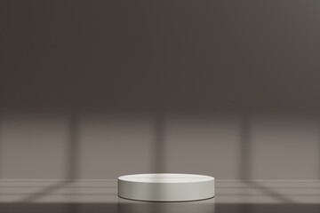 3d render product mockup background with empty podium
