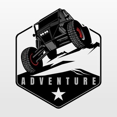 extreme vehicles logo design icon vector - obrazy, fototapety, plakaty